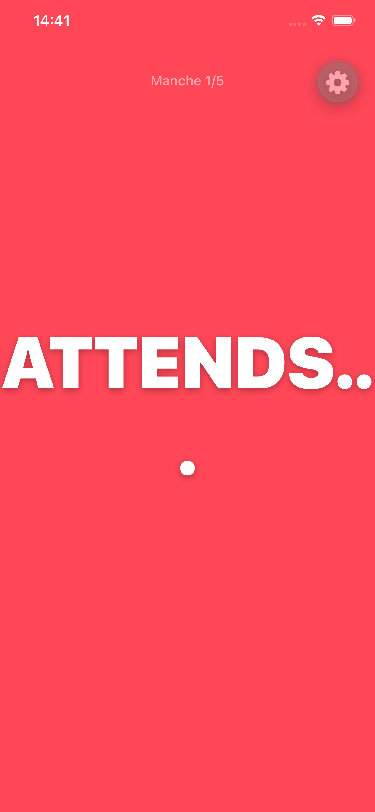 Ecran rouge - Attends avant de taper